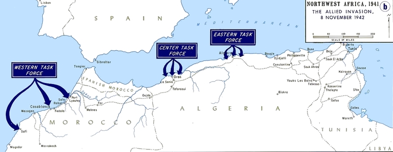 Operation torch   map